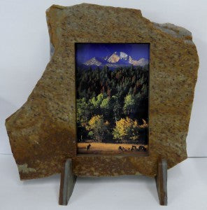 6"X9" Portrait Solid Stone Frame