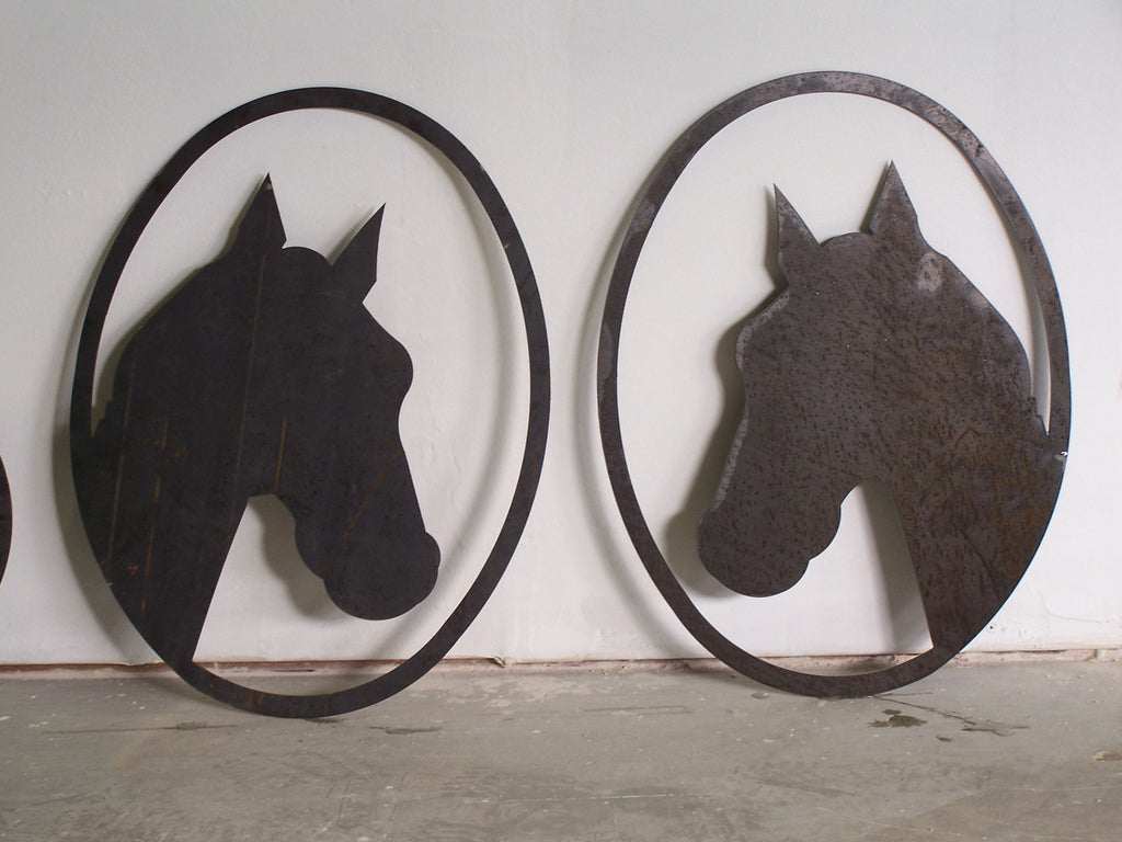 Horse Head Metal Wall Art